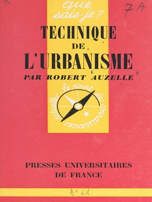 cover image of Technique de l'urbanisme